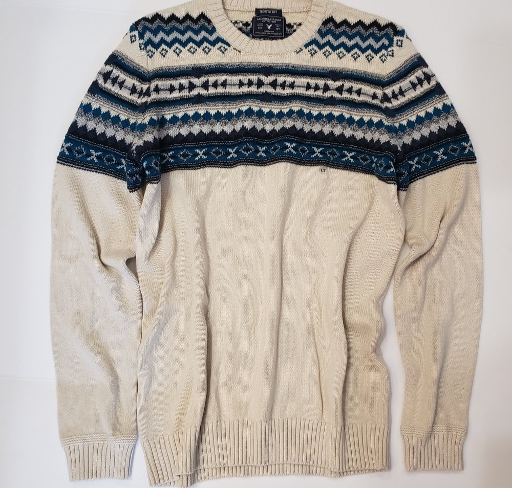NWT American Eagle Outfitters AEO Sweater Fair Isle Men's LT Large Tall